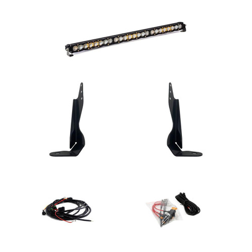 Baja Designs S8 30 Inch Grille Kit - '20-22 Sierra 2500HD/3500HD (Driving/Combo; Clear) 