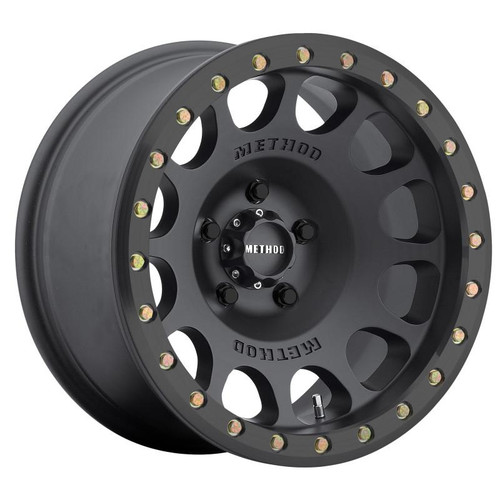 Method Wheels Method MR105 Beadlock 17x8.5 0mm Offset 5x5.5 108mm CB Matte Black w/BH-H24125 Wheel 