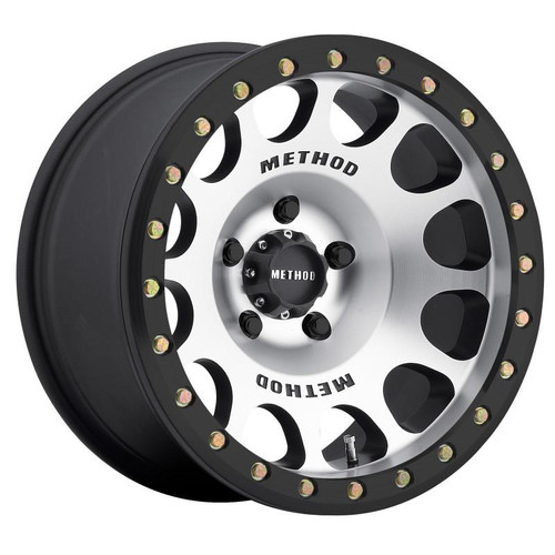 Method Wheels Method MR105 Beadlock 17x9 -38mm Offset 6x5.5 108mm CB Machined w/Matte Black Ring Wheel 