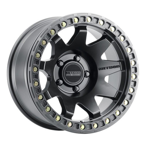 Method Wheels Method MR108 17x9 -44mm Offset 5x5 71.5mm CB Matte Black w/BH-H24125-38 Wheel 
