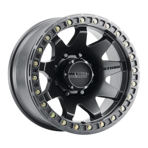Method Wheels Method MR108 17x9 -44mm Offset 8x6.5 130.81mm CB Matte Black w/BH-H24125-38 Wheel 