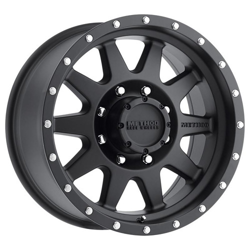Method Wheels Method MR301 The Standard 18x9 +18mm Offset 8x6.5 130.81mm CB Matte Black Wheel 