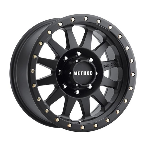 Method Wheels Method MR304 Double Standard 20x10 -18mm Offset 8x6.5 130.81mm CB Matte Black Wheel 