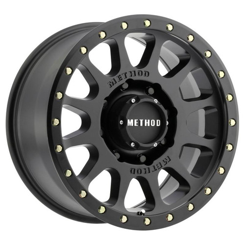Method Wheels Method MR305 NV HD 18x9 +18mm Offset 8x6.5 130.81mm CB Matte Black Wheel 