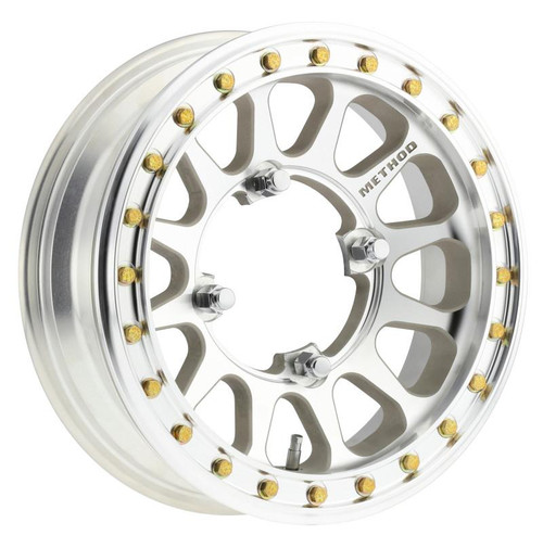 Method Wheels Method MR401-R UTV Beadlock 15x5 / 2.5+2.5/0mm Offset / 4x156 / 127mm CB Machined - Raw Wheel 