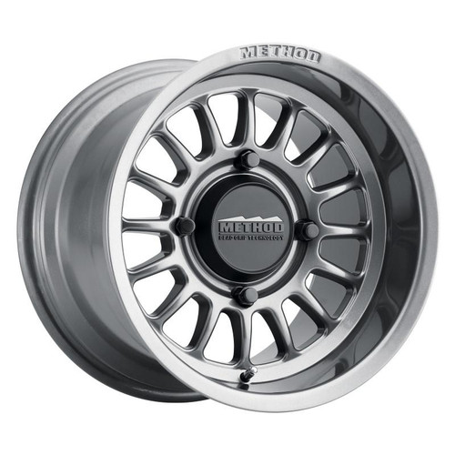 Method Wheels Method MR411 Bead Grip 15x7 / 4+3/13mm Offset / 4x136 / 106.25mm CB Gloss Titanium Wheel 