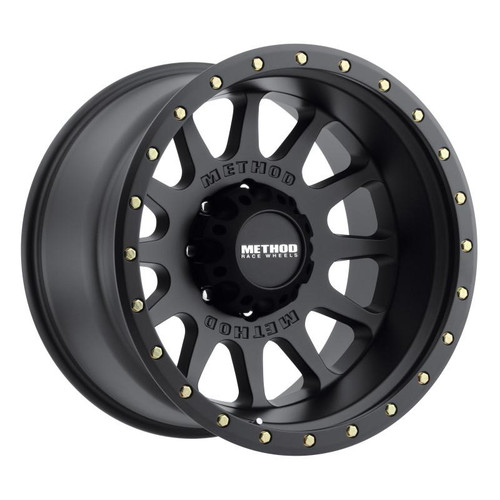 Method Wheels Method MR605 NV 20x12 -52mm Offset 8x6.5 121.3mm CB Matte Black Wheel 