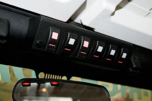 sPod SourceLT w/ Amber LED Switch panel for JK 2007-2008 