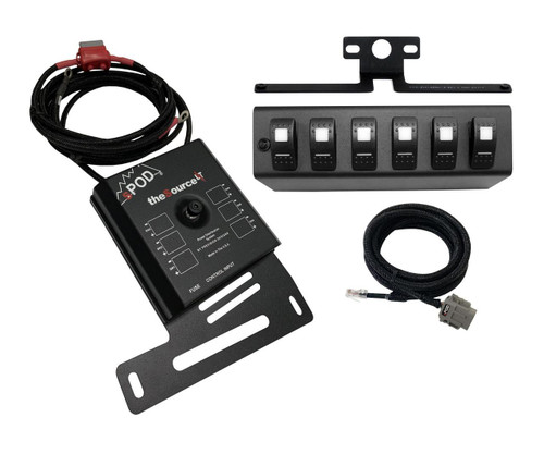 sPod SourceLT w/ Red LED Switch panel for JK 2007-2008 