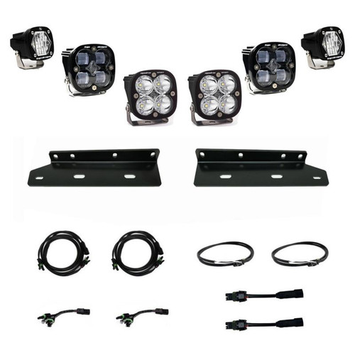 Baja Designs Squadron SAE/S1 Fog Pocket Kit - '21-22 F-150 Raptor (Multi-Pattern; Clear) 