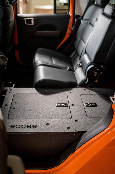 Goose Gear Second Row Seat Delete High Plate System for 2019+ Jeep Gladiator - 40% Seat Delete High Platform 1560 