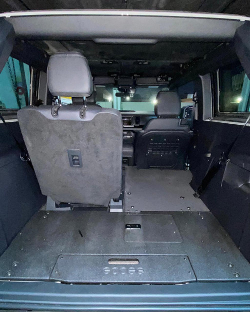 Goose Gear Second Row Seat Delete Plate System for 2021+ Ford Bronco - 50% Passenger Seat Delete 4415 
