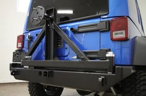 Rock Hard 4x4 Patriot Series Rear Bumper with Tire Carrier for Jeep Wrangler JK 2007 - 2018 [RH-5001]