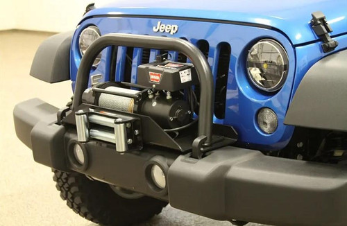  Rock Hard 4x4 Shorty Grille Guard and Light Mount Hoop for RH-5010 Winch Mounting Plate for Jeep Wrangler JK 2007 - 2018 [RH-5013] 