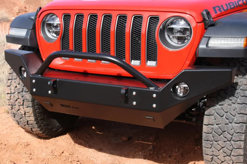 Rock Hard 4x4 Aluminum Patriot Series Full Width Front Bumper for Jeep Wrangler JL 2018 - Current [RH-90244]