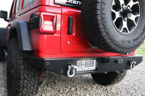 Rock Hard 4x4 Patriot Series Rear Bumper w/o Tire Carrier for Jeep Wrangler JL 2018 - Current [RH-90300]