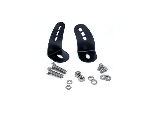 Triple R Lights Side Mounts Kit (incl. stainless steel fixings) - Black 