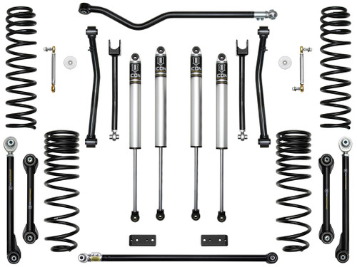 2020-UP JEEP GLADIATOR JT 2.5" STAGE 5 SUSPENSION SYSTEM WITH TUBULAR LINKS