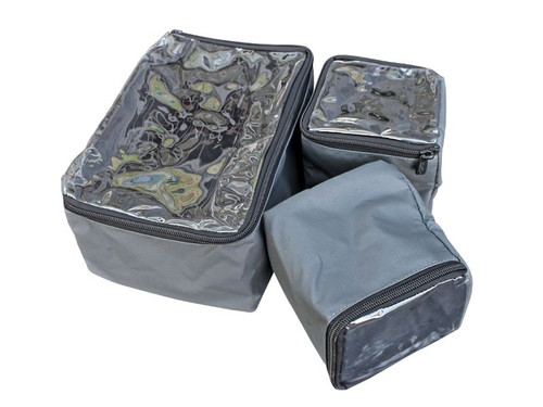 Ammo Pouch Set Ripstop Half Quarters Charcoal