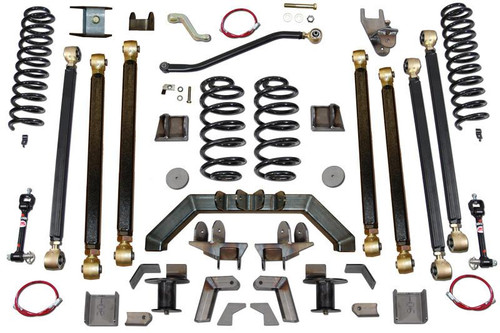 Clayton Off Road Jeep Wrangler 4.0 Inch Pro Series 3 Link Long Arm Lift Kit W/Rear 5 Inch Stretch 1997-2006 TJ Clayton Off Road 
