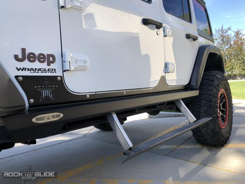 Rock Slide Engineering JL 4 Door Step Slider Rocker Guards  