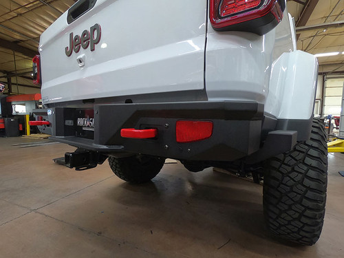 Gladiatror Rear Rock Sliders for 20-Pres Jeep Gladiator JT Steel Powdercoat 