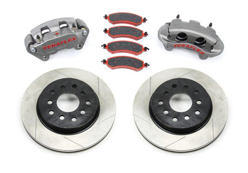 JK Front Big Brake Kit w/ Slotted Rotors