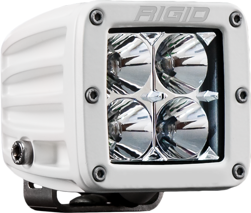 D-Series PRO LED Light, Flood Optic, Surface Mount, White Housing, Single