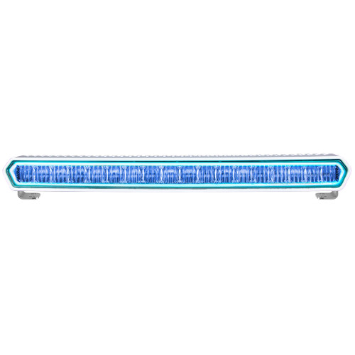 Industries SR-L Series Marine 20 Inch LED Light Bar White Housing With Blue Halo