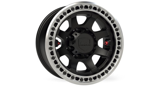TeraFlex Olympus Beadlock Off-Road Wheel 8x6.5 Inch -12mm Metallic Black TeraFlex 1059089 