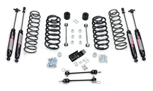 97-06 Jeep Wrangler TJ 3 Inch Coil Spring Base Lift Kit w/ Quick Disconnects & 9550 VSS Twin-Tube TeraFlex 1241350