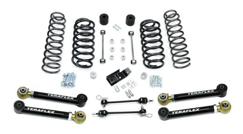 TeraFlex 97-06 Jeep Wrangler TJ 3 Inch Suspension System w/ 4 Short Control Arms No Shocks TeraFlex 1456330 