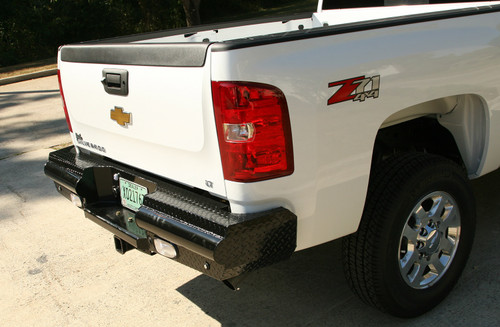 Black Steel Ranch Rear Bumper 2 Stage Black Powder Coated CH08-T1450-1