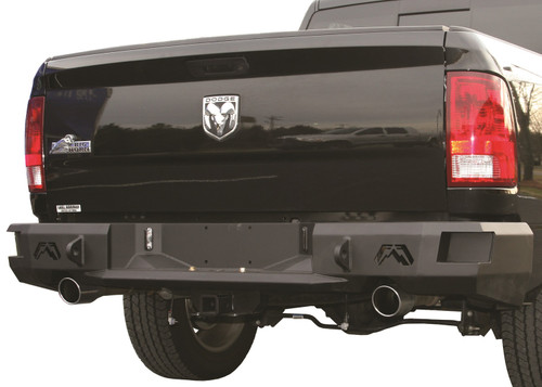 Heavy Duty Rear Bumper Uncoated/Paintable Incl. 0.75 in. D-Ring Mount [AWSL] DR09-W2950-B