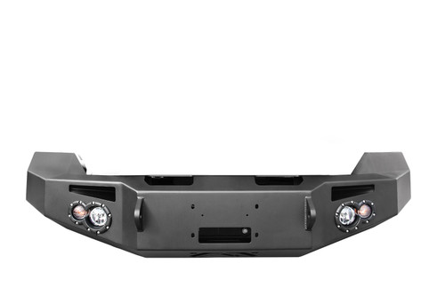 Premium Winch Front Bumper 2 Stage Black Powder Coated w/o Grill Guard DR13-H2951-1