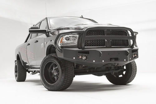 Fab Fours Premium Winch Front Bumper Uncoated/Paintable w/Full Guard w/Sensors DR16-C4050-B 