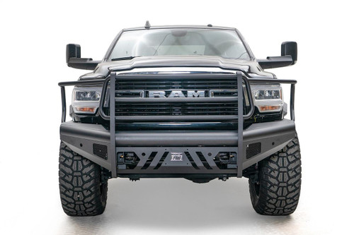 Fab Fours Elite Front Bumper Black Steel Front w/Full Guard DR19-Q4460-1 