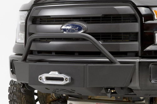 Fab Fours Winch Mount Powder Coated w/Full Grill Guard And Tow Hooks FF15-N3250-1 