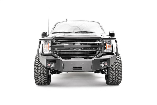 Fab Fours Premium Winch Front Bumper Uncoated/Paintable w/Full Guard [AWSL] FF18-H4550-B 