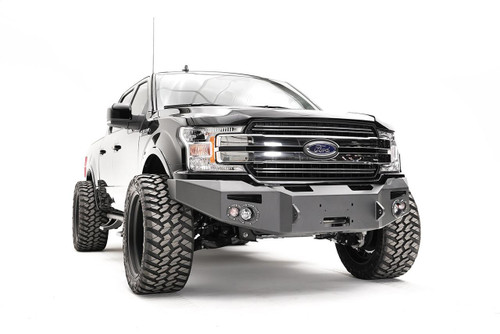 Fab Fours Premium Winch Front Bumper 2 Stage Black Powder Coated w/o Guard FF18-H4551-1 
