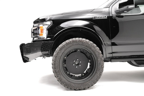 Fab Fours Black Steel Front Bumper 2 Stage Black Powder Coated w/o Guard FF18-K4561-1 