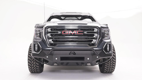 Fab Fours Vengeance Front Bumper Uncoated/Paintable Sensor Bumper Pre-Runner Guard GS19-D6052-B 