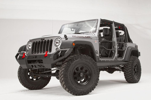Fab Fours Vengeance Front Bumper Uncoated/Paintable No Guard [AWSL] JK07-D1851-B 