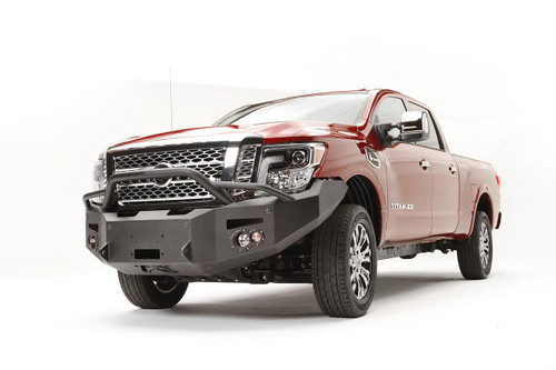 Fab Fours Premium Winch Front Bumper Uncoated/Paintable w/Pre-Runner Guard [AWSL] NT16-F3752-B 
