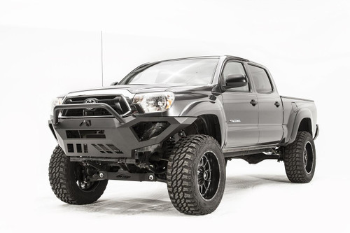 Fab Fours Vengeance Front Bumper 2 Stage Black Powder Coated w/Pre-Runner Grill Guard TT12-D1652-1 