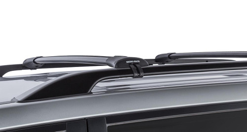  Rhino-Rack 07-13 Chevrolet Avalanche 4 Door Pick Up Vortex StealthBar 2 Bar Roof Rack - Black JA7981 