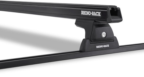 Rhino-Rack 08-16 Ford F250 4 Door Pick Up Heavy Duty RLT600 Track Mount 1 Bar Roof Rack - Black JA8724 