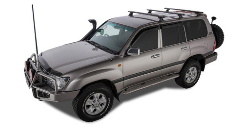 Rhino-Rack 98-07 Lexus LX 470 4 Door SUV Vortex RCH 3 Bar Roof Rack - Black JA9589 