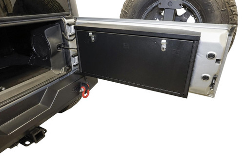 Tuffy Tailgate Lockbox - '07-18 Wrangker JK (Standard Panel; Black) 