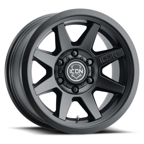  ICON Rebound 17x8.5 6x5.5 25mm Offset 5.75in BS 95.1mm Bore Satin Black Wheel 